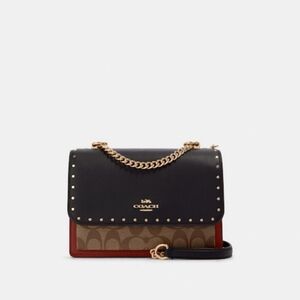 Coach Klare In Signature Print Rivets